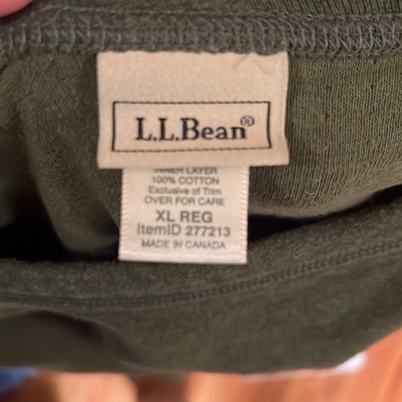 L.L.Bean Men's Carefree Unshrinkable Tee | Long-Sleeve | XLarge - Picture 2 of 3